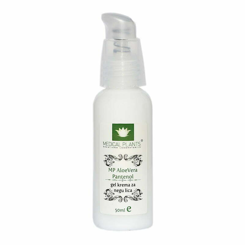 medical plants kozmetika gel krema za negu lica aloe vera pantenol